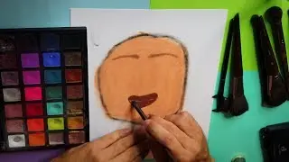 Painting a Face with Makeup (ASMR Tutorial)