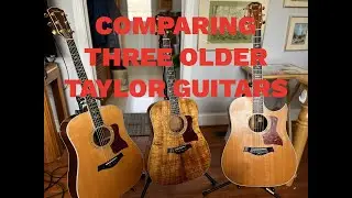 Taylor Guitar Comparison - three Golden Age Dreads • bonus video