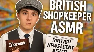ASMR Ролевая игра «Британская газетница» 📰🍫 (тихая речь, крупный план)
