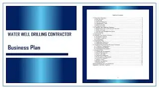Water Well Drilling Contractor Business Plan Template [2025]