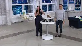 Clarks Collection Leather Heeled Sandals - Deva Heidi on QVC