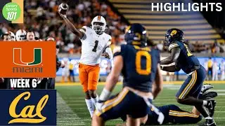 Miami Hurricanes vs  California Golden Bears  Highlights Football