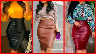 Top 100 Gorgeously Designed Red | Black | Brown Short Skin Tight Leather Skirt For Ladies 2020