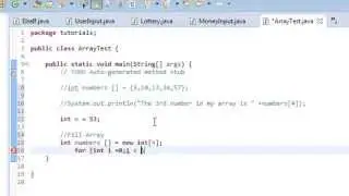 Java tutorial 9: Intro to Arrays