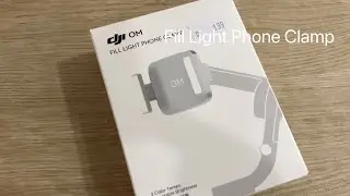 DJI OM Fill Light Phone Clamp #unboxing #dji #filllight #phoneclamp #gimbal #accessories