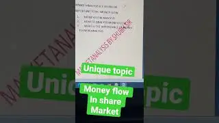 Money flow analysis # how to calculate the money flow # shorts# trending