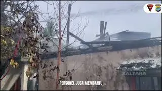 Quick Response, Tim SAR Kompi 1 Batalyon B Pelopor Nunukan Bantu Penanganan Kebakaran