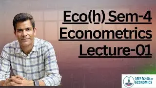 [2026] Lecture-01 Introduction | Econometrics Eco(h) Sem-4 | by Sudhir Sir