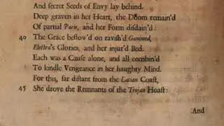 Dryden's Aeneid read in late 17th century English pronunciation
