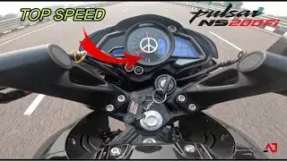 PULSAR NS200 BS6 TOP SPEED TEST  