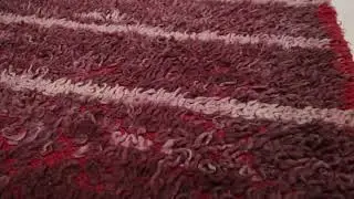 Vintage Moroccan Runner Rug in Red with Geometric Striped Patterns - Rug & Kilim - 34851
