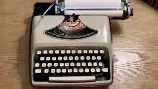 Typing My New Book's Table of Contents on a 1964 Remington Streamliner Typewriter
