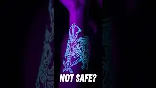 Эта светящаяся в темноте татуировка может нанести серьезный вред #удивительныефакты #вирусноевидео