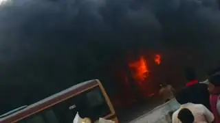 Fire at Thiruvanmiyur Bus depot