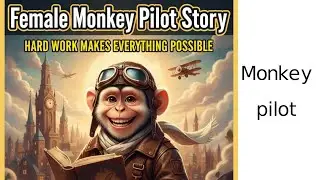 Female Monkey Pilot Story | Hard Work Makes Everything Possible | Story Nest 
