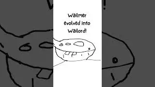 Pokemon: Wailmer evolves animated by Draw Guy #notverygood #drawing #animation #art #evolution