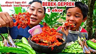 BEBEK GEPREK. DINART LUPA DIRI  NAMBAH NASI BANYAK 😂