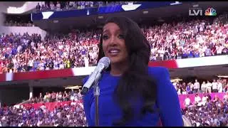 Jhene Aiko America the Beautiful and Mickey Guyton National Anthem - Super Bowl 2022