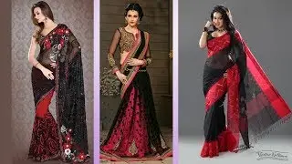 Exclusive Black Party Saree Designs Part 04