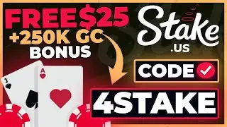 Stake US Promo Code 4STAKE: Welcome $25 Stake Cash + 250K Gold Coins (NEW Stake US Bonus Code 2026)