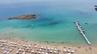 Dji NEO tour Cyprus. Fig tree beach island. 4K 60 FPS