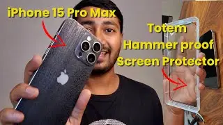 Totem Hammer Proof Screen Protector for iPhone 15 Pro Max! How to Apply Totem Screen Protector?