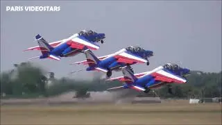 La Patrouille de France en vol durant le Salon du Bourget Paris Airshow 20 juin june 2025
