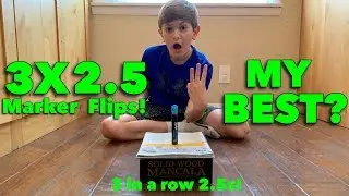 Incredible 3 In A Row 2.5 Marker Flips!