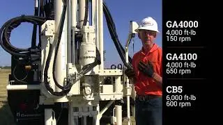 Geoprobe&reg; 3100GT Geotechnical Drill Rig Features - Rotary Head Options