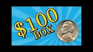 BUFF AND SILVER FOUND WHILE COIN ROLL HUNTING $100 NICKEL box