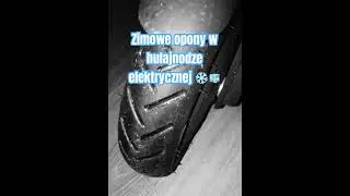 Zimowe opony w hulajnodze elektrycznej ❄️🧊