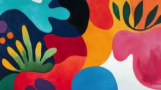 Bright Scandinavian Abstract Art Screensaver for Frame TV Decor | Dopamine | No Music | 3 Hours