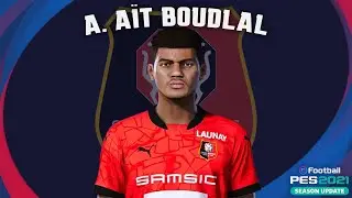 Abdelhamid Aït Boudlal🇲🇦 (Stade Rennais FC) How to create in Pes 2021