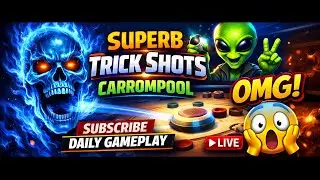 👽🔥Super Indirect Trickshots carrompool💀🔥Er Nilstar Yt carrompool live #subscribe#share