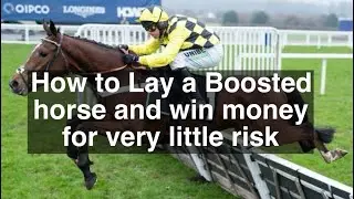 Laying off boost odds horses on the exchange . Low risk pot building 