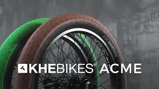 KHE ACME BMX tire - all details KHEbikes ACME | brown / black & green / black