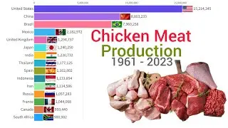 World's Largest Chicken Meat Producing Country 1961 - 2023