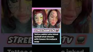 Tattoo Addict Tattooed Her Eyeballs #streetwarstv #entertainmentnews #trenchesnews #tattoo #tattooed