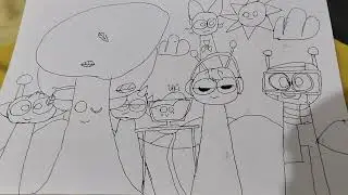 I draw pyramixed character (IT'S UGLY)