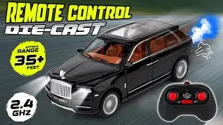 Zest 4 Toyz 1:22 RC Die-Cast Car with Mist Spray, Lights, Sound & Openable Doors | Red SUV Toy