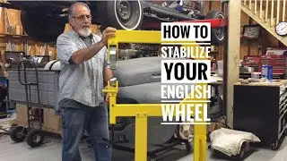 How to stabilize your English Wheel with an outrigger leg.