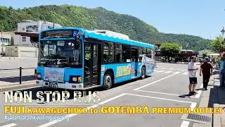 Nonstop Bus from Fuji Kawaguchiko Station to Gotemba Premium Outlet❗#japanvirtualtour #walkingaround