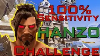 100% SENSITIVITY HANZO CHALLENGE - Overwatch 2