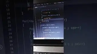 Coding in C Language || Star pattern {Damru} #coding #youtubeshorts