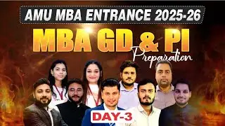 AMU MBA | JMI MBA | GD & PI Preparation 25-26 | #amumba #jmimba #mba #gdpi # Live Interaction #yac