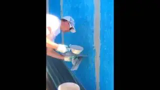 Texture Coating Perth - Applying Texture Coating