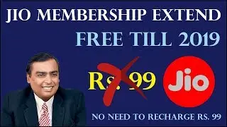JIO PRIME MEMBERSHIP FREE FOR 1 YEAR | Extend till March 31, 2019