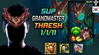GrandMaster Support Thresh Build Locket of the Iron Solari Guardian - LOL KR 12.21