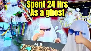 I went out to shop as a GHOST! 😱 24 Hrs as a ghost | craziest CHALLENGE! 