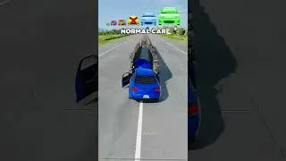 Big & Small cars vs Rocks tunnel - BeamNG.Drive